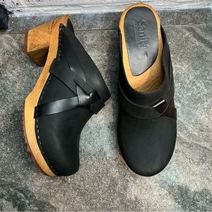 Sanita Manuella Black Clog Size 36